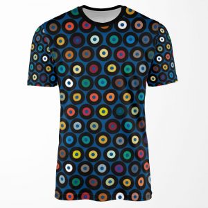 Vinyl Blue All-over-print T-shirt