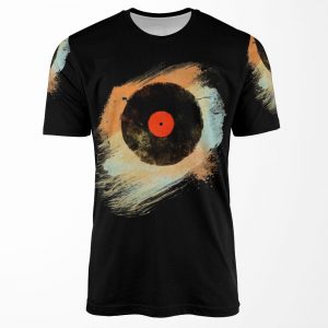 Vinyl Record Retrovinyl Records Modern Grunge Design All-over-print T-shirt