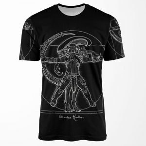 Vitruvian Hunters Negative All-over-print T-shirt
