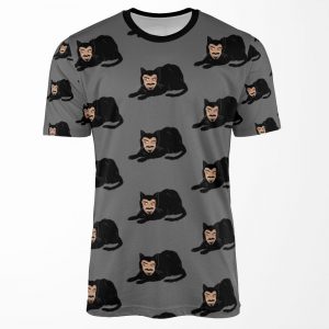 Vlad The Cat Gray All-over-print T-shirt