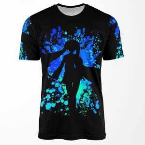Vocaloid Inspired Paint Splatter Shirt All-over-print T-shirt