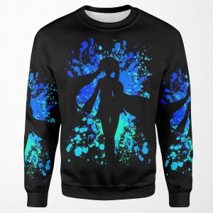 Vocaloid Inspired Paint Splatter Shirt All-over-print Unisex Sweatshirt
