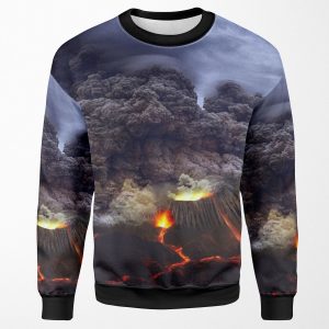Volcano Erupting All-over-print Unisex Sweatshirt