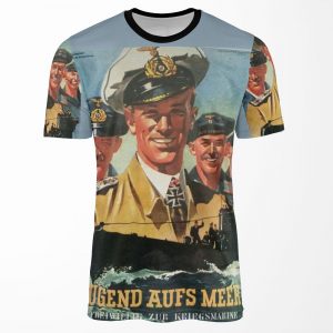 Volunteer For The Navy Vintage German Kriegsmarine All-over-print T-shirt