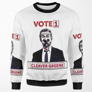 Vote 1 Cleaver Greene All-over-print Unisex Sweatshirt