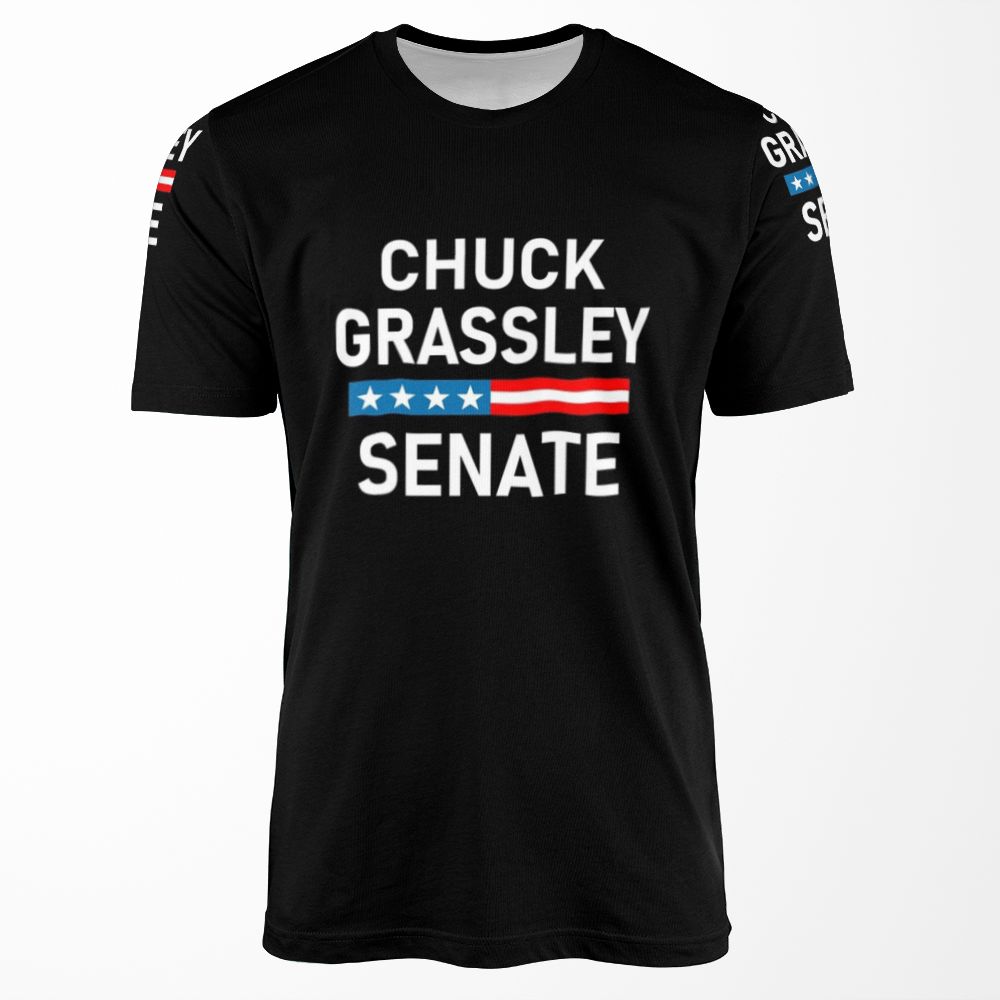 Vote Chuck Grassley Iowa Senator Re Elect Chuck Grassley All-over-print T-shirt