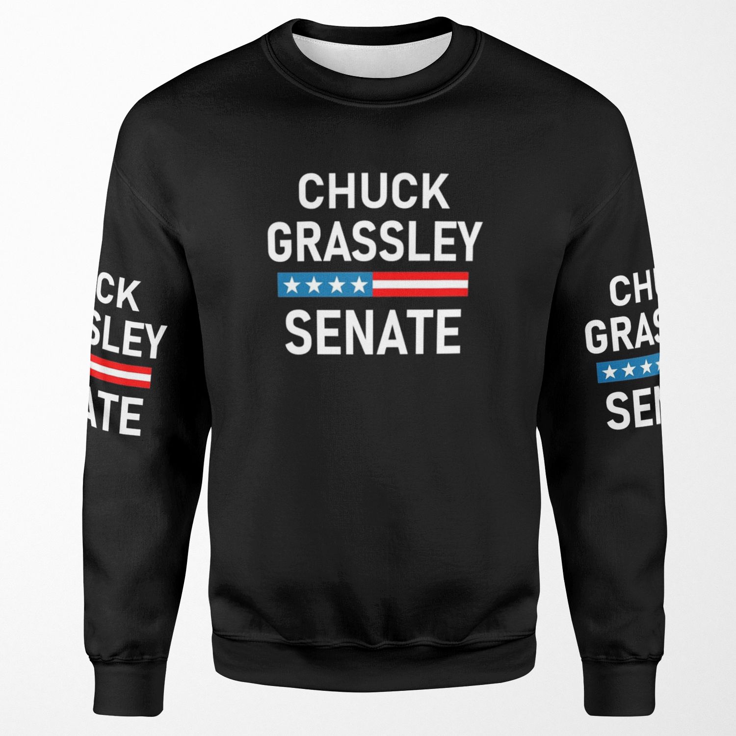 Vote Chuck Grassley Iowa Senator Re Elect Chuck Grassley All-over-print Unisex Sweatshirt