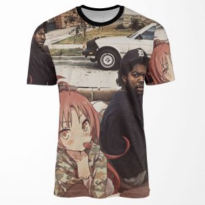 Waifuz N The Hood Feat Kyoko Sakura All-over-print T-shirt
