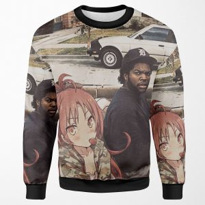 Waifuz N The Hood Feat Kyoko Sakura All-over-print Unisex Sweatshirt