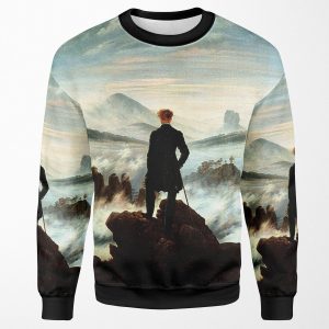 Wanderer Above A Sea Of Fog Caspar Friedrich All-over-print Unisex Sweatshirt