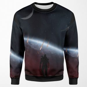 Warriors Landscapes Mass Effect All-over-print Unisex Sweatshirt