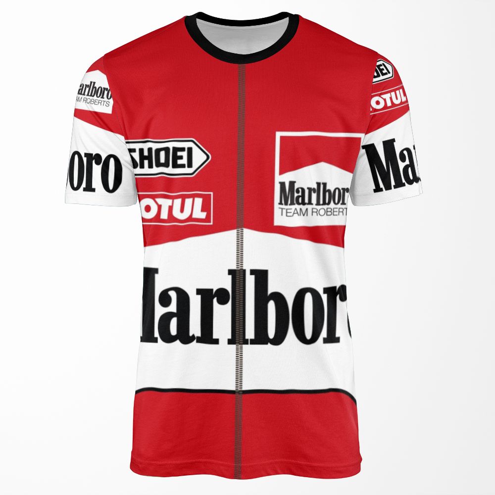 Wayne Rainey Leathers All-over-print T-shirt