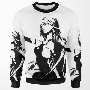 Weathered A2 Nier Automata Close Up All-over-print Unisex Sweatshirt