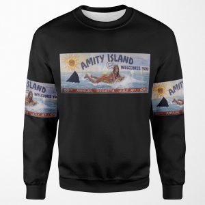 Welcome To Amity Island All-over-print Unisex Sweatshirt