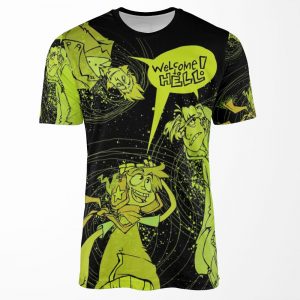 Welcome To Hell Kickstarter Poster Design All-over-print T-shirt
