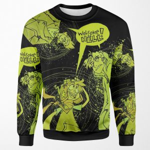 Welcome To Hell Kickstarter Poster Design All-over-print Unisex Sweatshirt