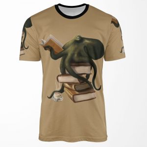 Well Read Octopus All-over-print T-shirt