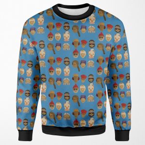 Wes Anderson S Hats All-over-print Unisex Sweatshirt