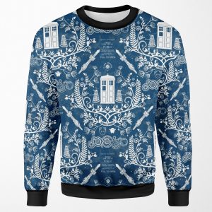Who Damask All-over-print Unisex Sweatshirt