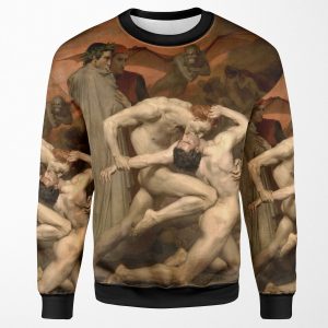 William Adolphe Bouguereau Dante And Virgil Dante Et Virgile 1850 All-over-print Unisex Sweatshirt