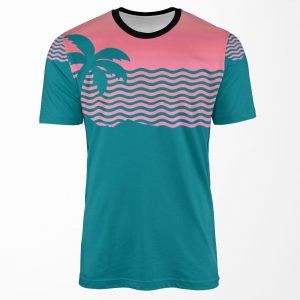 Wiped Out Sunset Fade All-over-print T-shirt