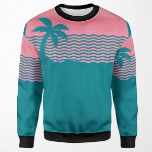 Wiped Out Sunset Fade All-over-print Unisex Sweatshirt
