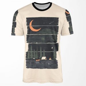 Wish I Was Camping All-over-print T-shirt