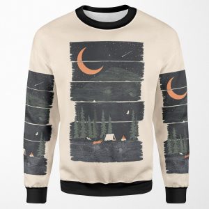 Wish I Was Camping All-over-print Unisex Sweatshirt