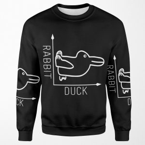 Wittgenstein Rabbit Duck Illusion All-over-print Unisex Sweatshirt