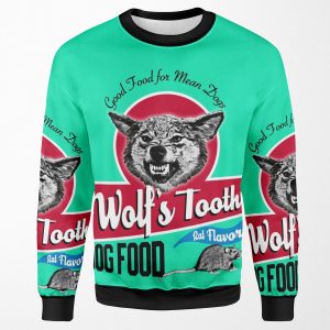 Wolf S Tooth Dog Food All-over-print Unisex Sweatshirt