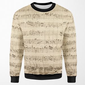 Wolfgang Amadeus Mozart Sheet Music All-over-print Unisex Sweatshirt