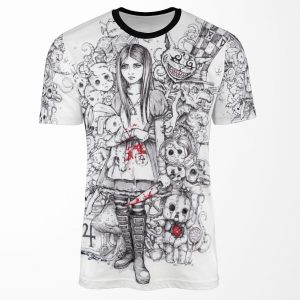Wonderland Shattered All-over-print T-shirt