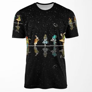 Wonderland Starry Night Alice In Wonderland All-over-print T-shirt