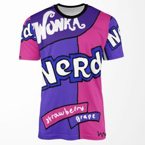 Wonka Nerds Illustration All-over-print T-shirt