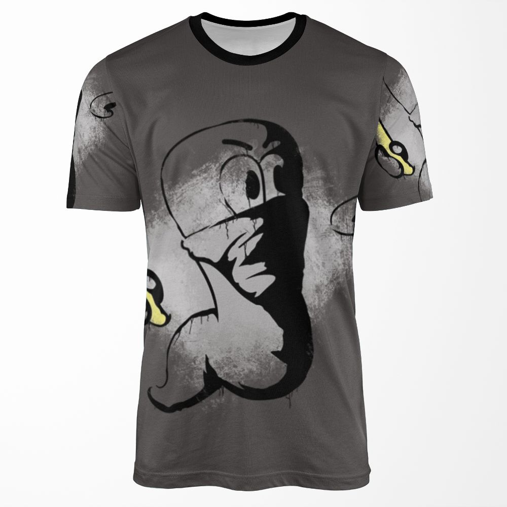 Worms Armageddon Banana Bomb All-over-print T-shirt
