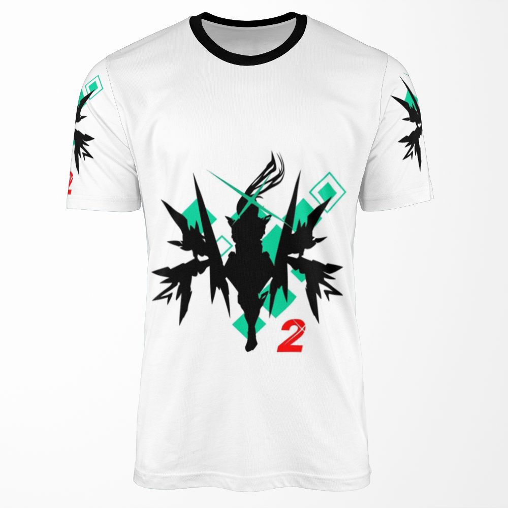 Xenoblade Chronicles 2 Pneuma Shilouette Design All-over-print T-shirt