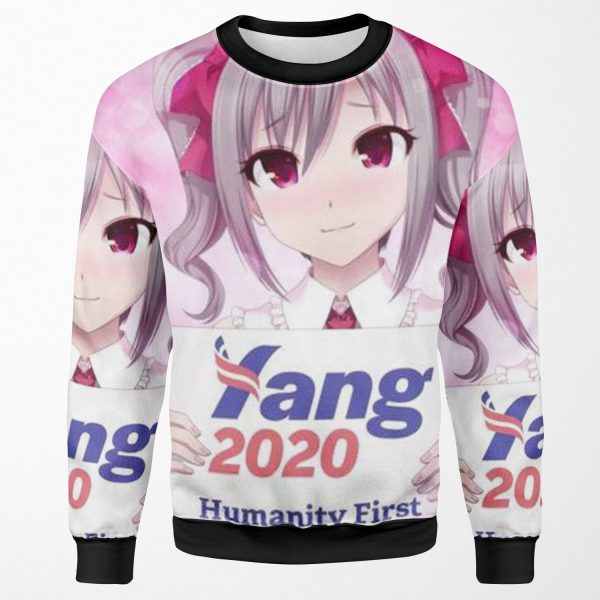 Yang 2020 Merch Humanity First All-over-print Unisex Sweatshirt