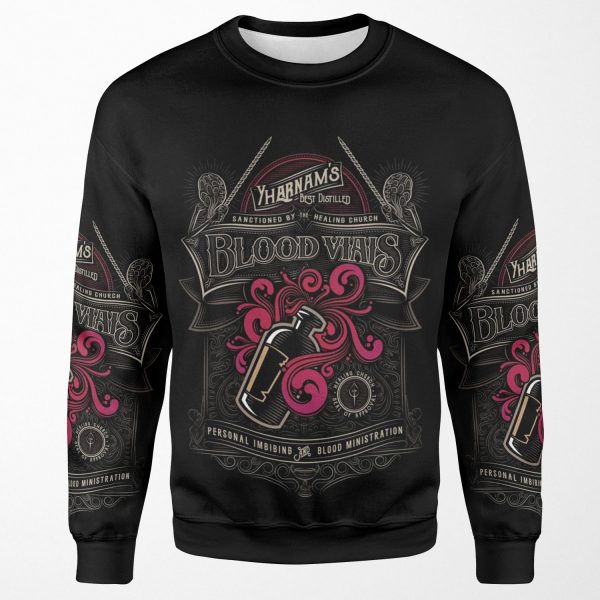 Yharnam S Blood Vials All-over-print Unisex Sweatshirt