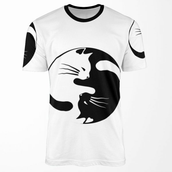 Ying Yang Cat All-over-print T-shirt
