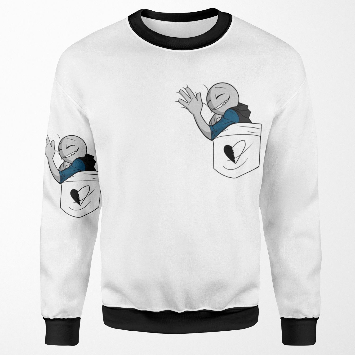 Your Boyfriend S Pocket All-over-print Unisex Sweatshirt