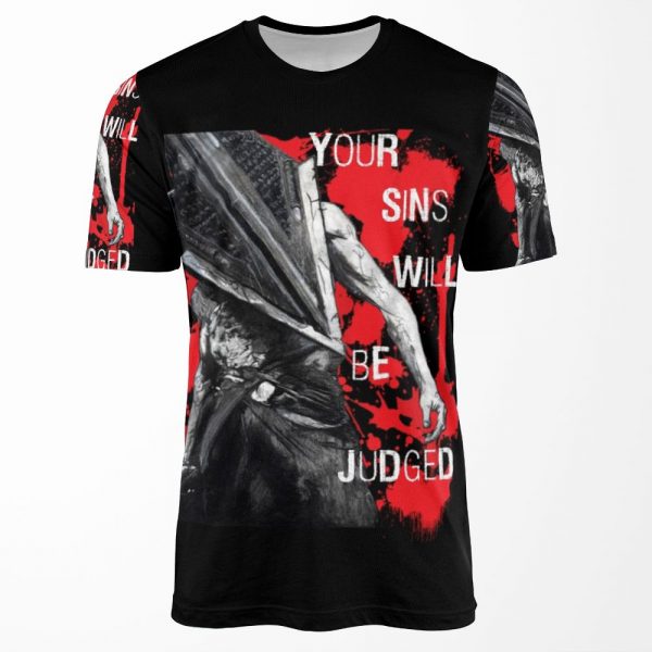 Your Sins Will Be Judged Again All-over-print T-shirt