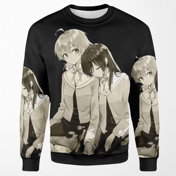 Yuu And Nanami Holding Hands Bloom Into You All-over-print Unisex Sweatshirt