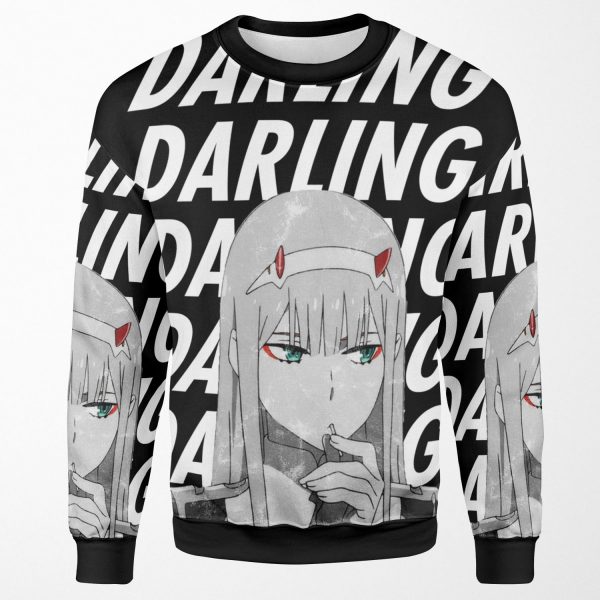Zero Two Darling Darling In The Franxx All-over-print Unisex Sweatshirt