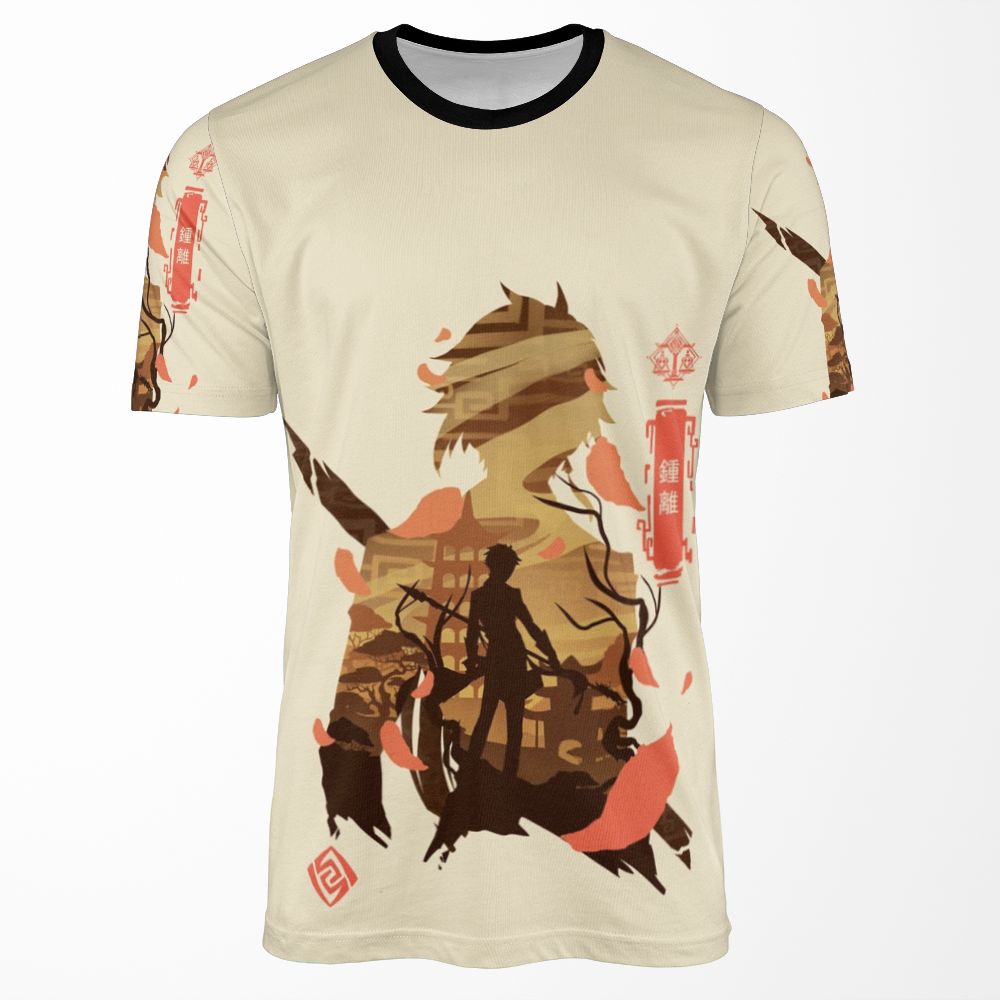 Zhongli Genshin Impact All-over-print T-shirt