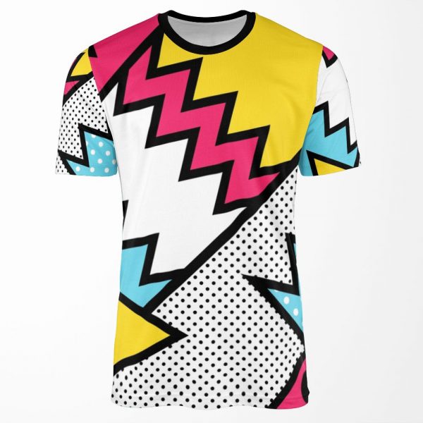 Zigzag 80S Memphis Pattern All-over-print T-shirt