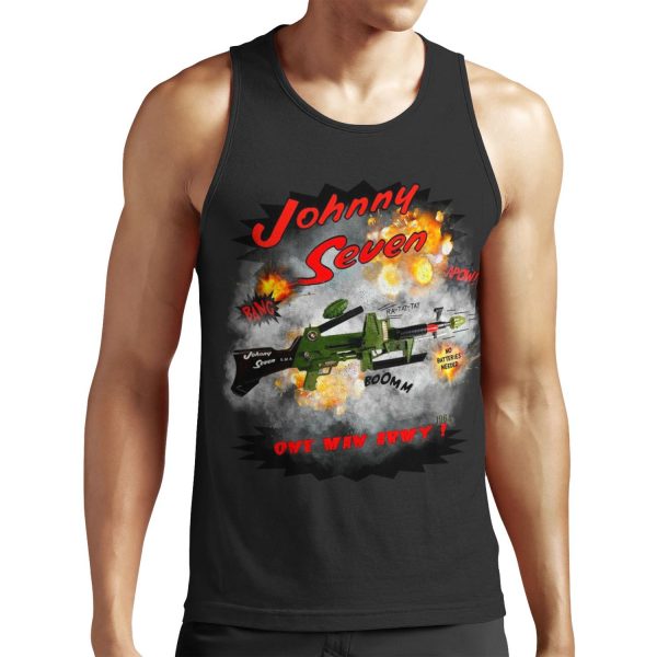 1964 Johnny Seven One Man Army Design By Motormaniac All-over-print Unisex Tank Top