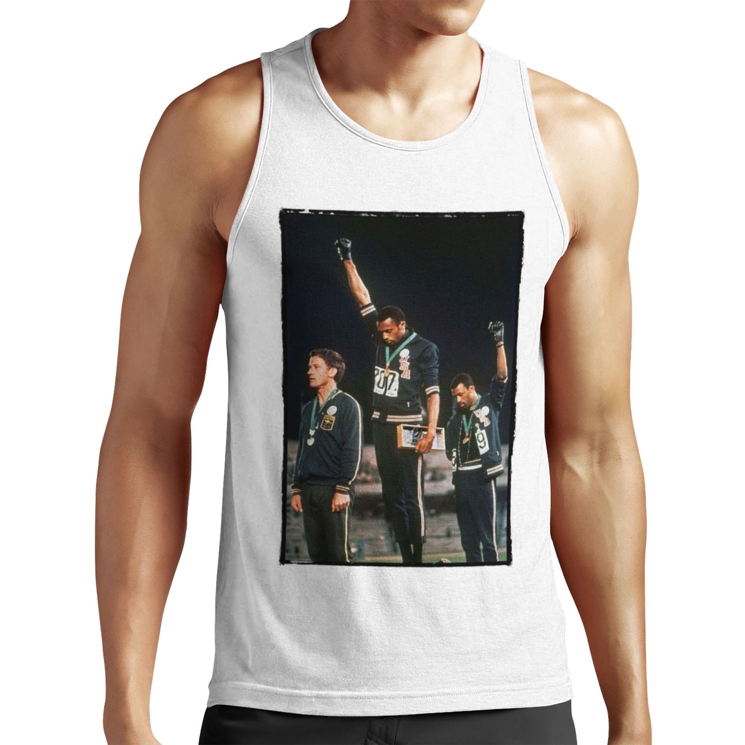 1968 Olympics Salute For Human Rights All-over-print Unisex Tank Top
