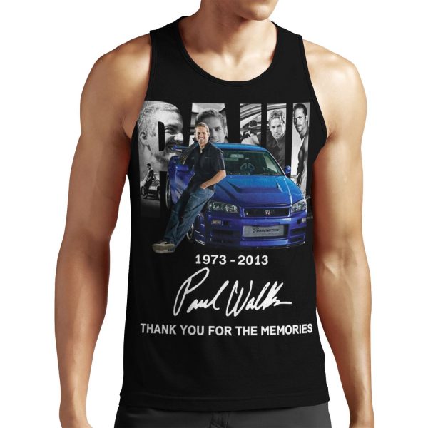 19732013 P%C3%A1%C3%Bal W%C3%A1Lker Thank You For The Memories T All-over-print Unisex Tank Top