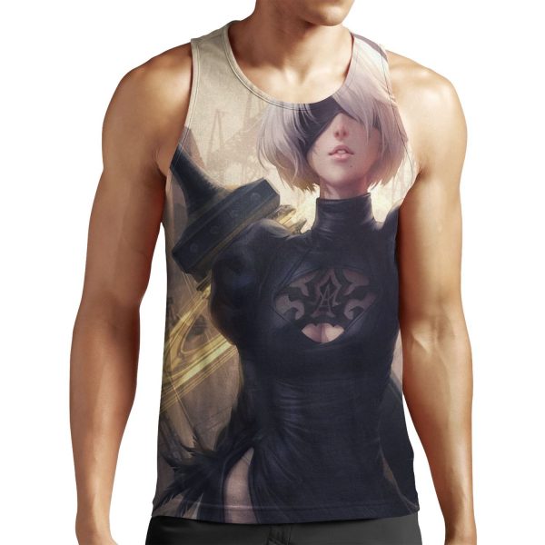 2B Nier Automata All-over-print Unisex Tank Top