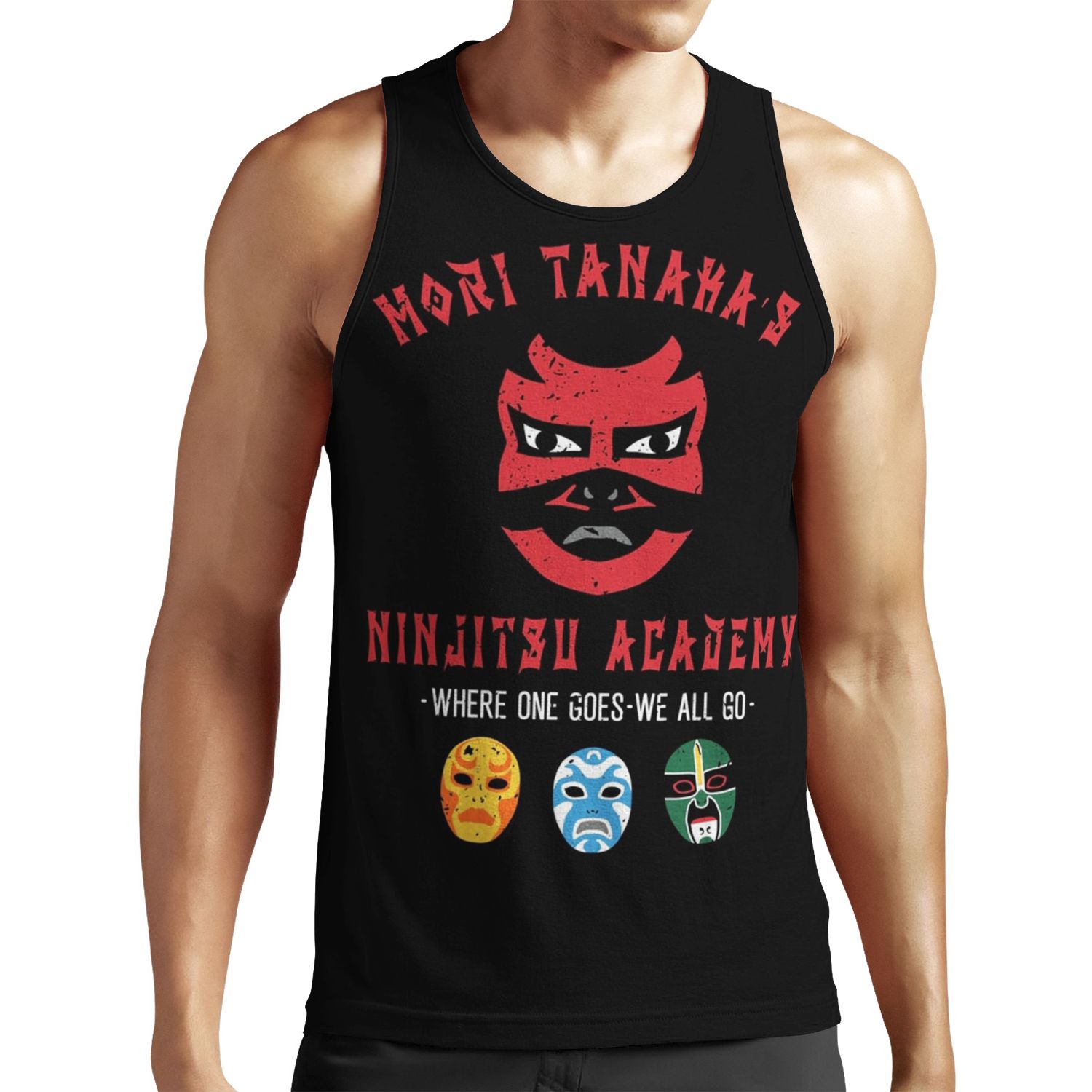 3 Ninjas Style Ninjitsu School Shirt All-over-print Unisex Tank Top